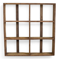 Large Vintage Wooden Rustic Shop Display Shelving Rack