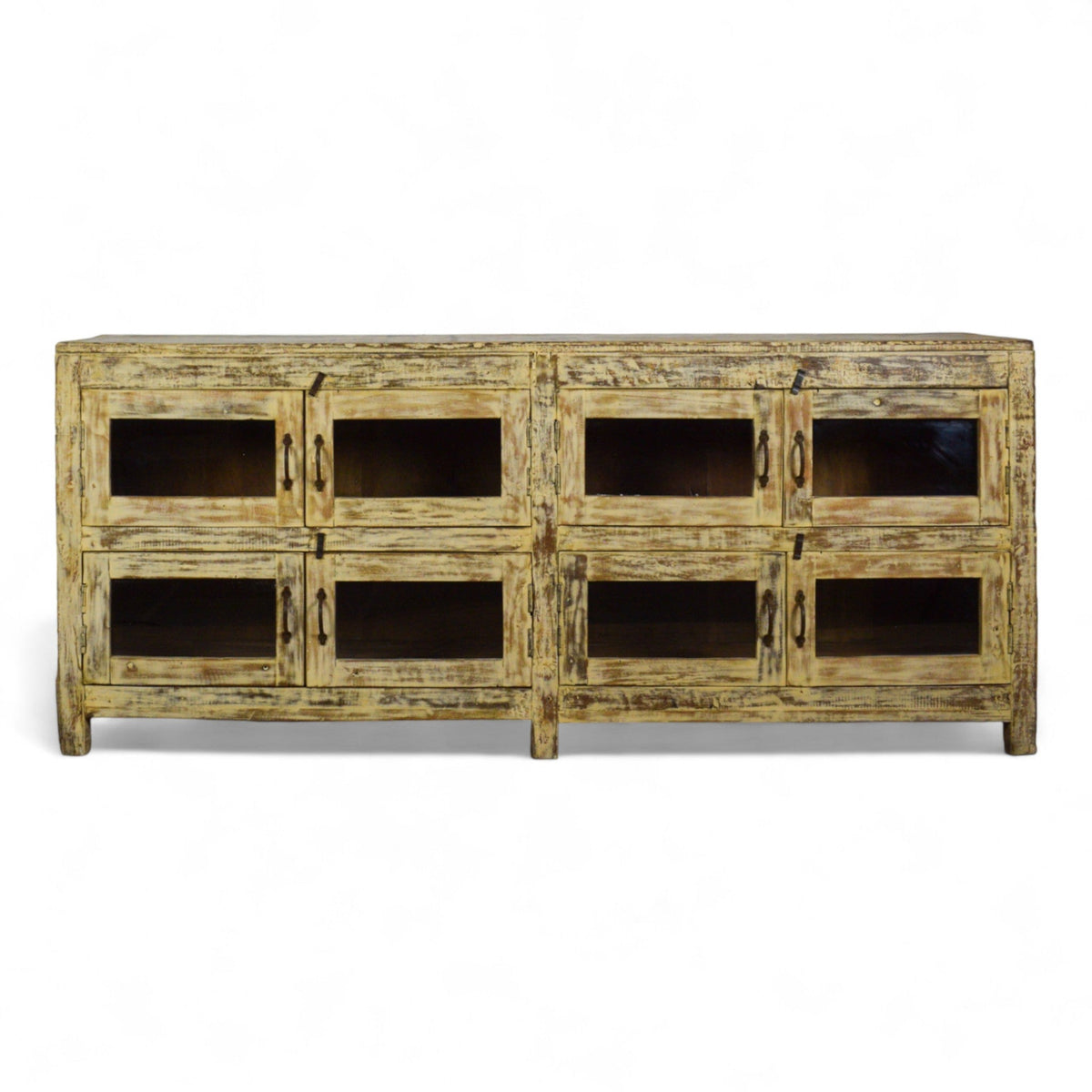 Vintage Solid Wood Rustic Sideboard Cupboard