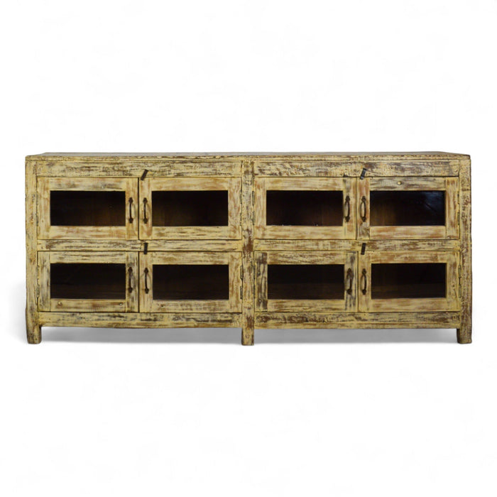 Vintage Solid Wood Rustic Sideboard Cupboard
