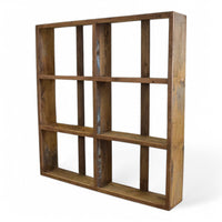 Large Vintage Wooden Rustic Shop Display Shelving Rack