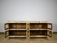 Vintage Solid Wood Rustic Sideboard Cupboard