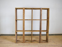 Large Vintage Wooden Rustic Shop Display Shelving Rack