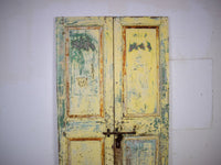 Pair of Antique Vintage Indian Doors Shutters