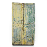 Pair of Antique Vintage Indian Doors Shutters