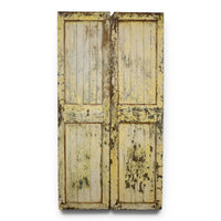 Pair of Antique Vintage Indian Doors Shutters