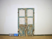 Pair of Antique Vintage Indian Doors Shutters