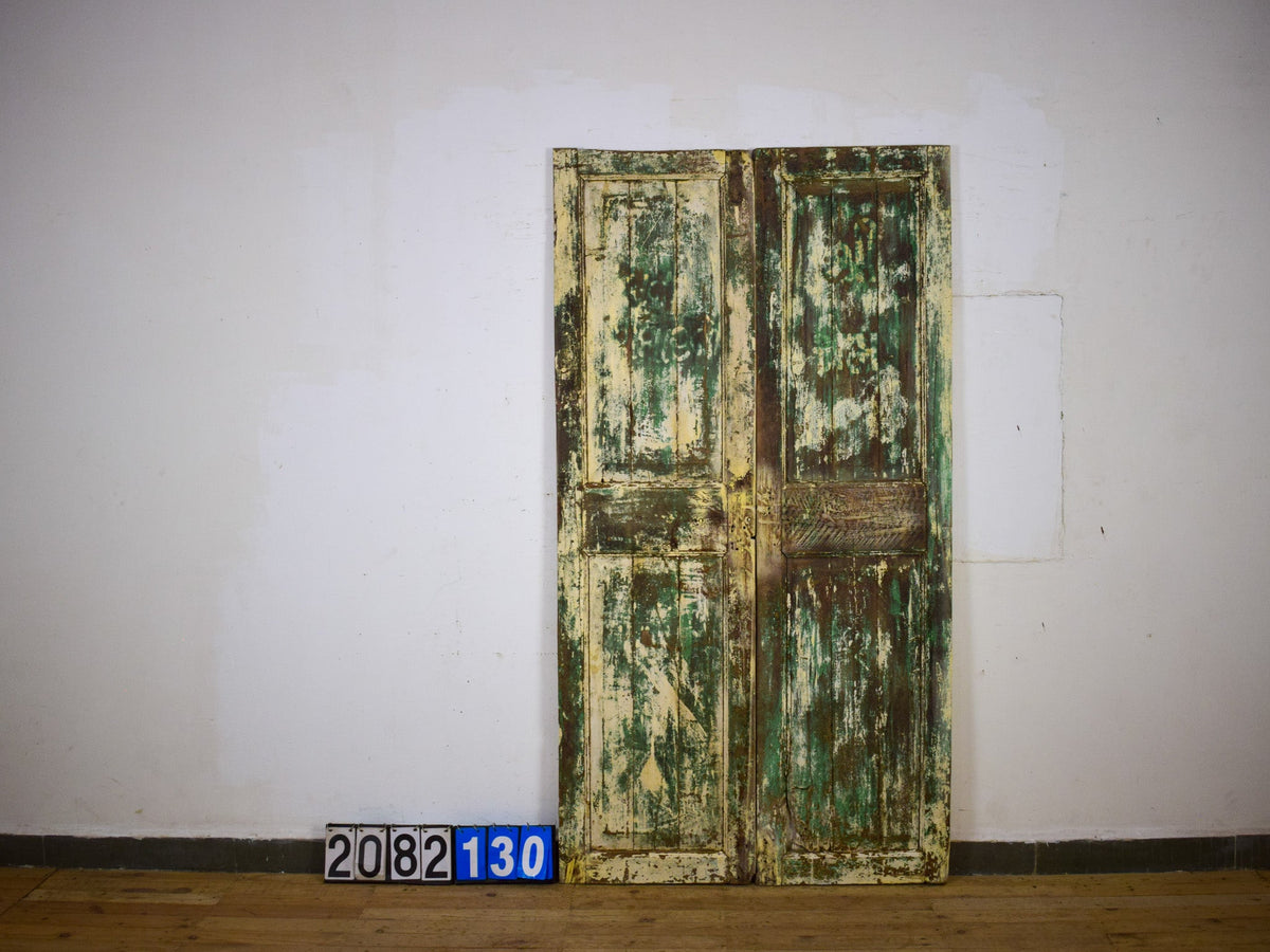 Pair of Antique Vintage Indian Doors Shutters