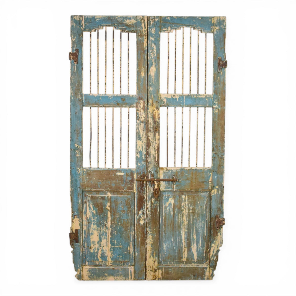 Pair of Antique Vintage Indian Doors Shutters