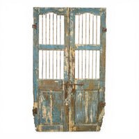 Pair of Antique Vintage Indian Doors Shutters