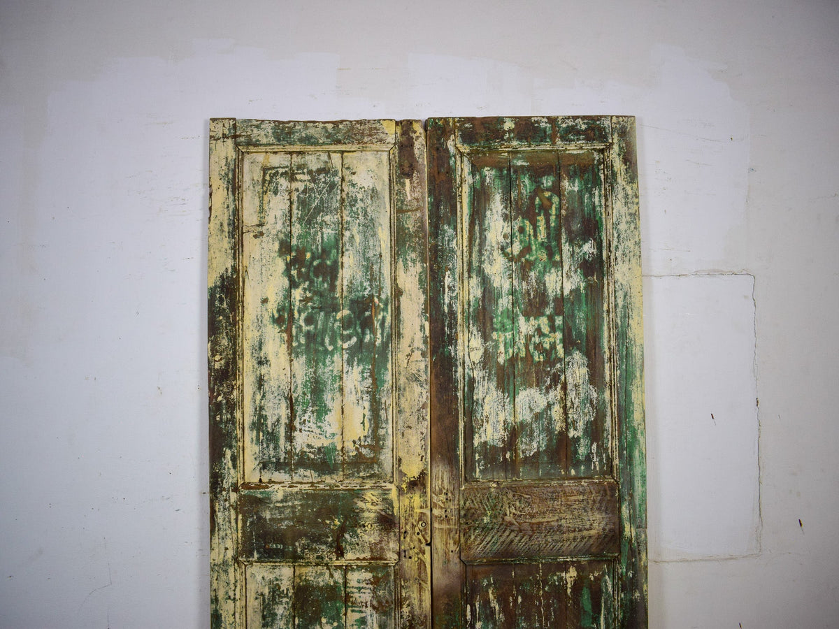Pair of Antique Vintage Indian Doors Shutters