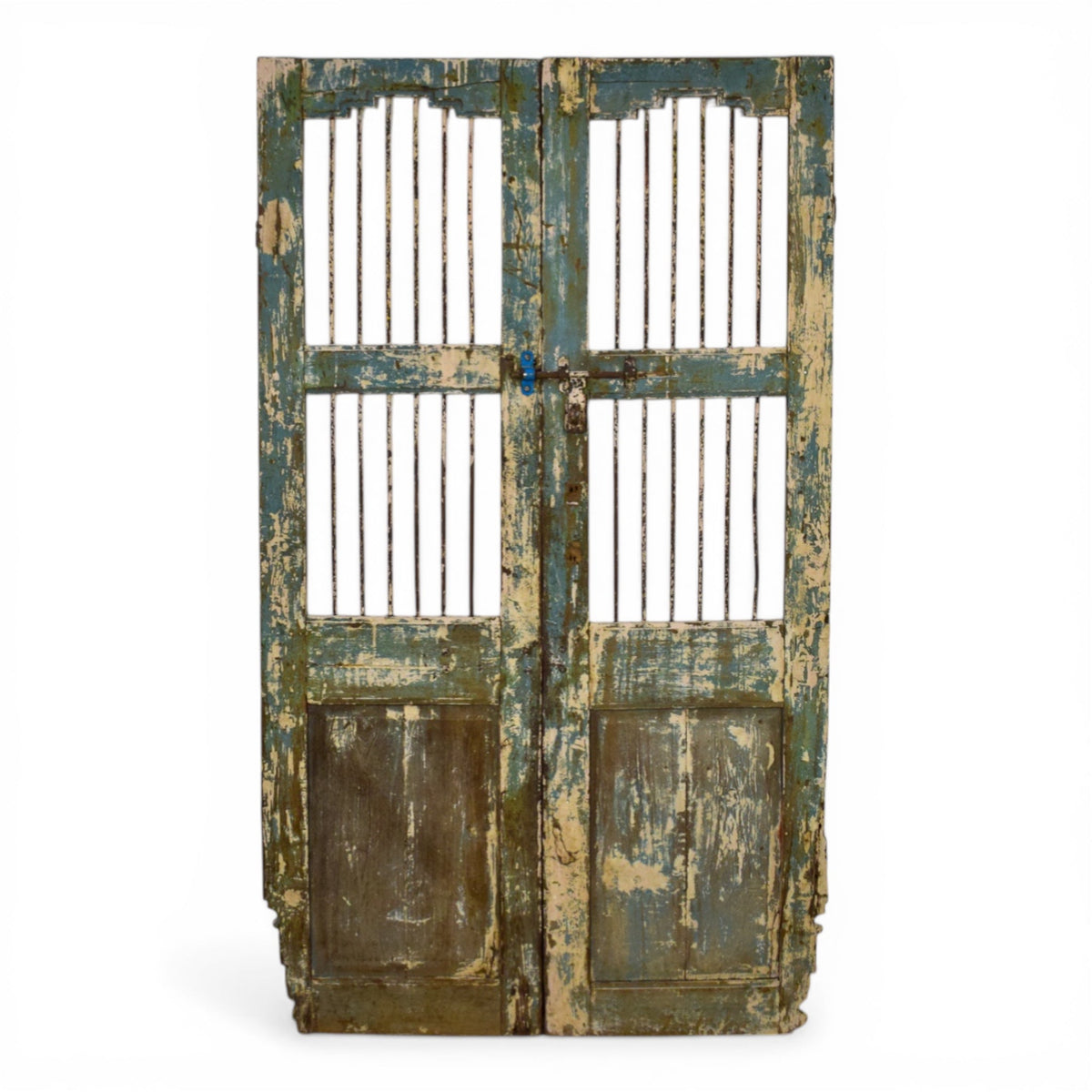 Pair of Antique Vintage Indian Doors Shutters