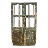 Pair of Antique Vintage Indian Doors Shutters