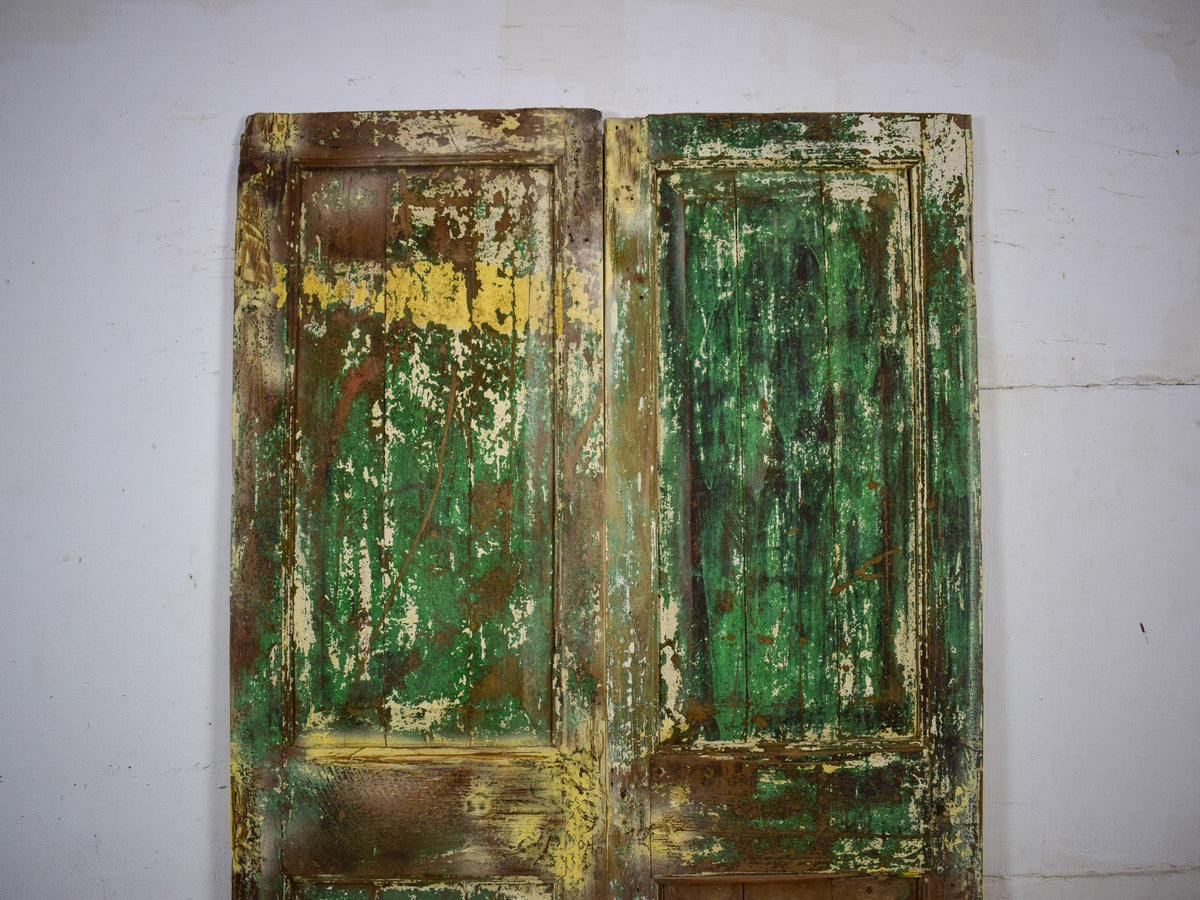 Pair of Antique Vintage Indian Doors Shutters