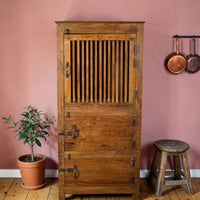 Vintage Wooden Rustic Cupboard Cabinet
