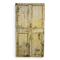 Pair of Antique Vintage Indian Doors Shutters