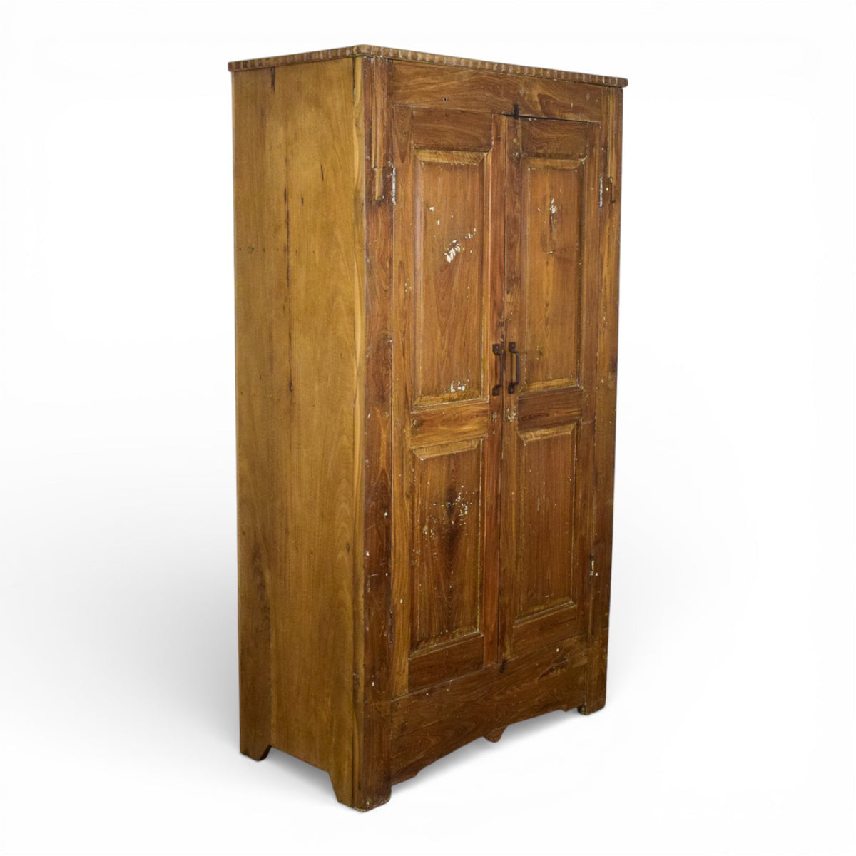 Vintage Rustic Hard Wood Fitted Interior Cupboard Cabinet Storage
