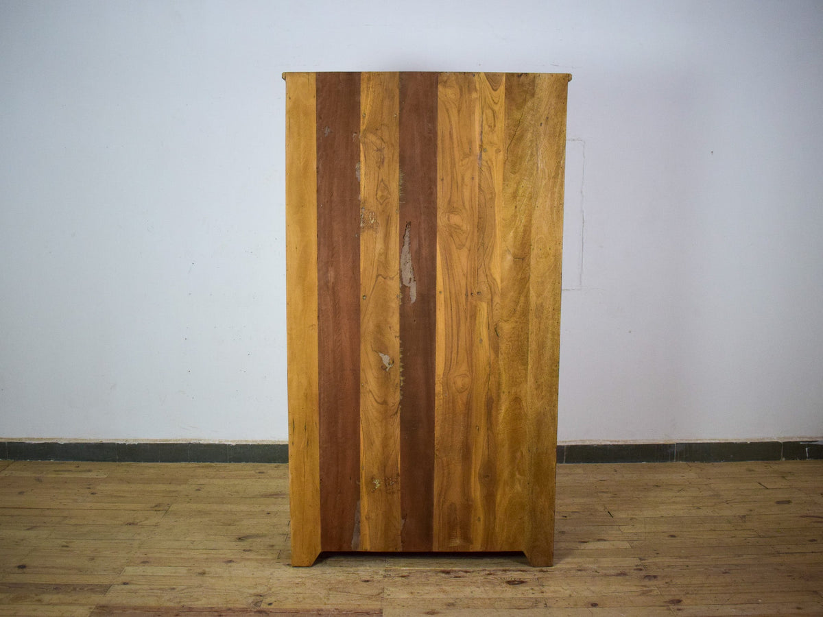 Vintage Rustic Hard Wood Fitted Interior Cupboard Cabinet Storage
