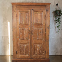 Vintage Rustic Teak Wood Cupboard Cabinet Storage