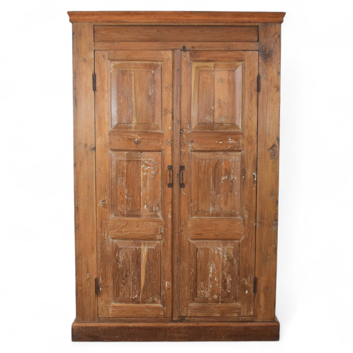 Vintage Rustic Teak Wood Cupboard Cabinet Storage