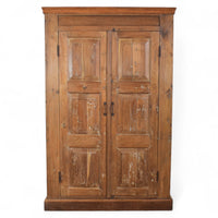 Vintage Rustic Teak Wood Cupboard Cabinet Storage
