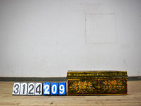 Vintage Indian Hand Painted Metal Travel Trunk Chest