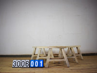 Vintage Bleached Wooden Rustic Stool