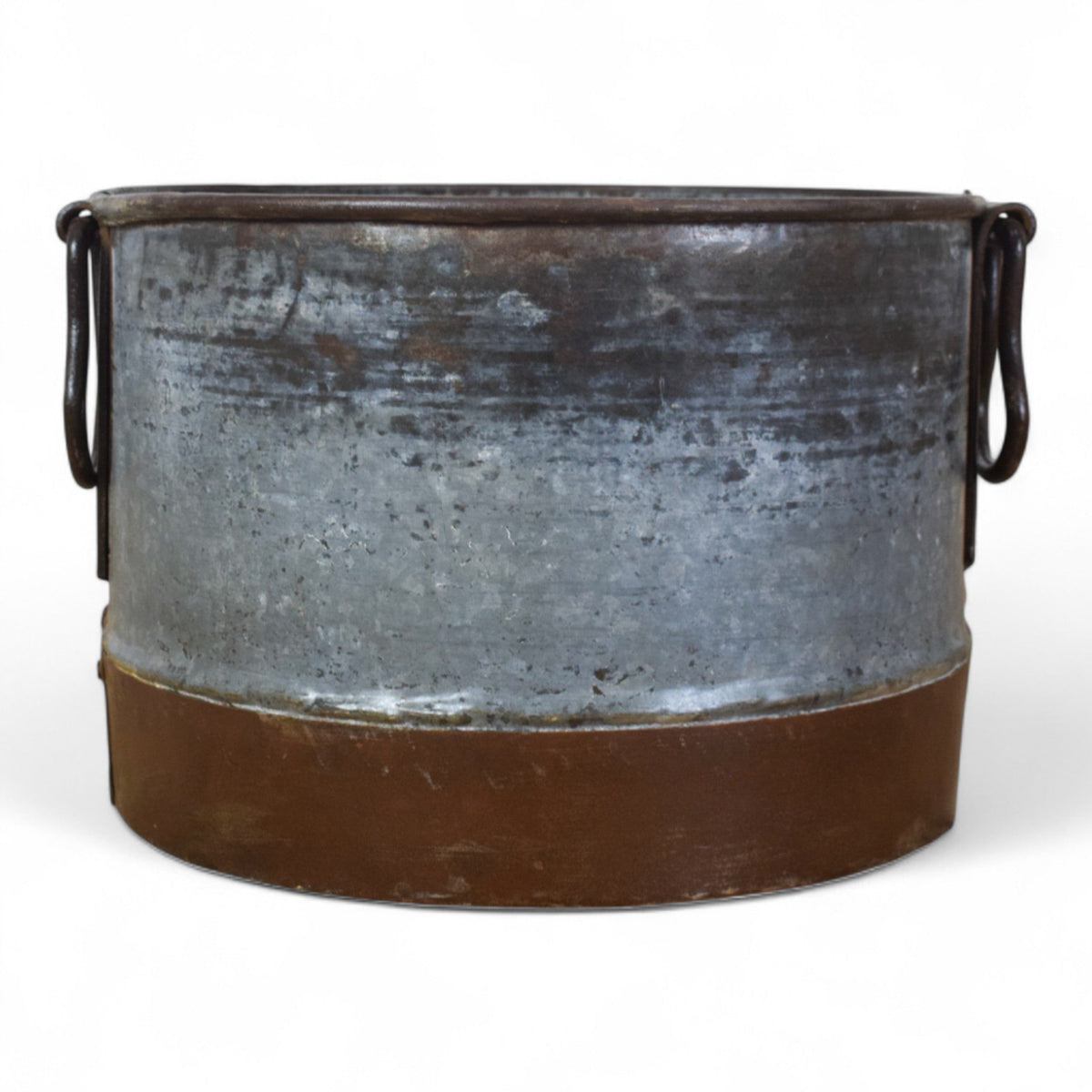 Vintage Rustic Metal Planter