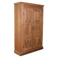 Vintage Rustic Teak Wood Cupboard Cabinet Storage