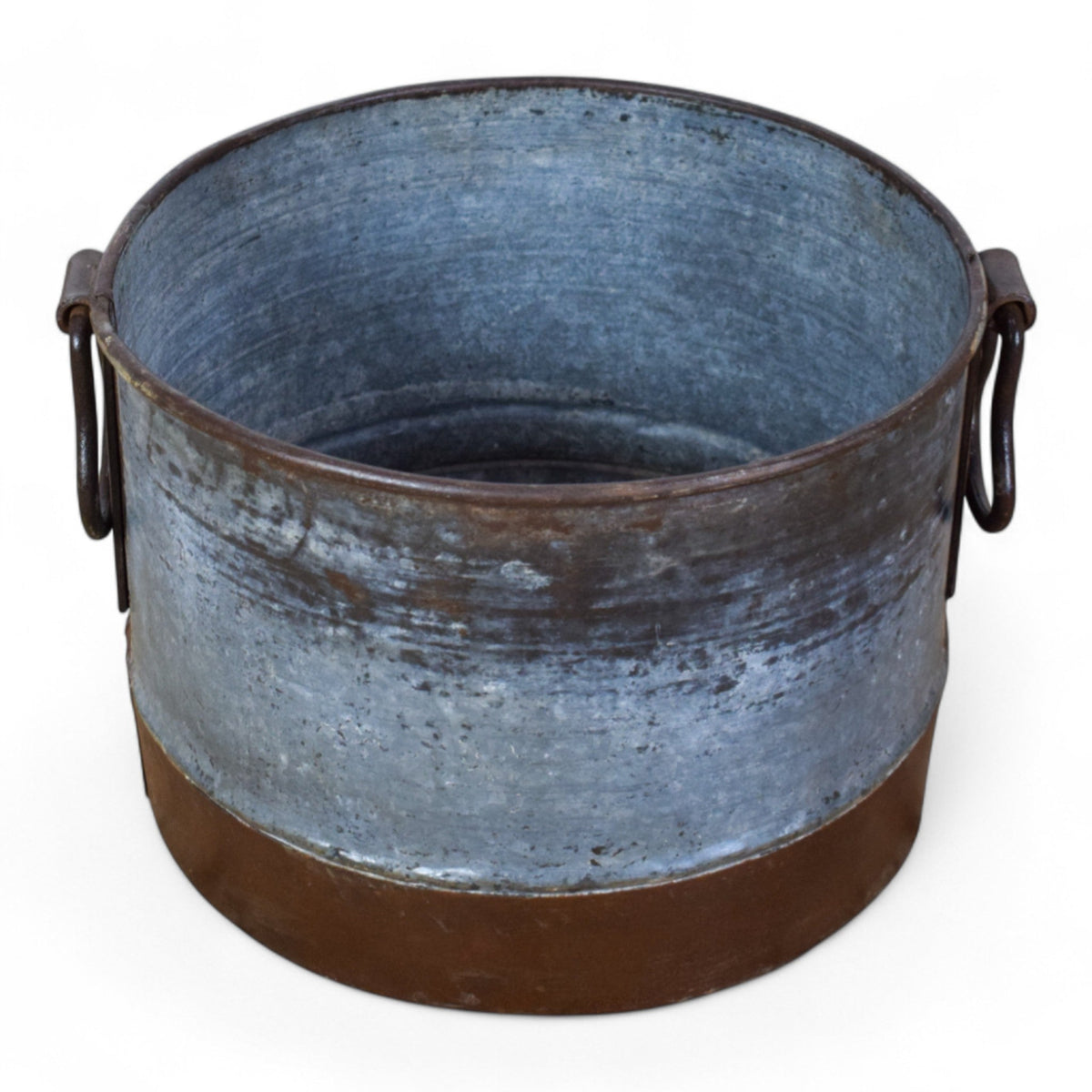 Vintage Rustic Metal Planter