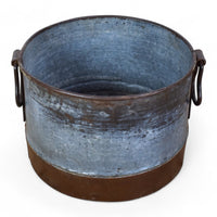 Vintage Rustic Metal Planter
