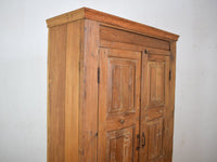 Vintage Rustic Teak Wood Cupboard Cabinet Storage