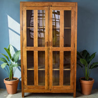 Vintage Wooden Rustic Cupboard Cabinet