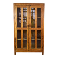 Vintage Wooden Rustic Cupboard Cabinet