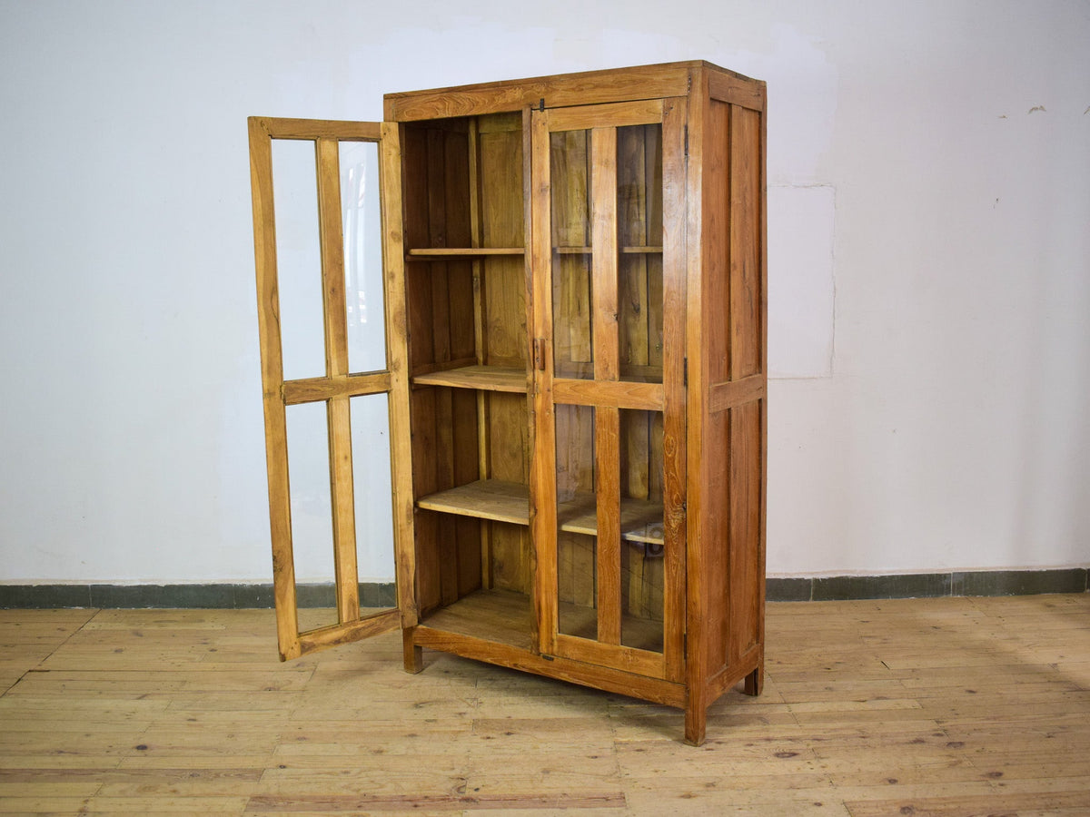 Vintage Wooden Rustic Cupboard Cabinet