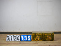 Vintage Indian Hand Painted Metal Travel Trunk Chest