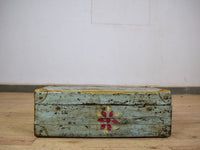 Vintage Indian Hand Painted Metal Travel Trunk Chest