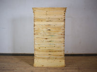 Vintage Rustic Bleached Wood Cupboard Cabinet