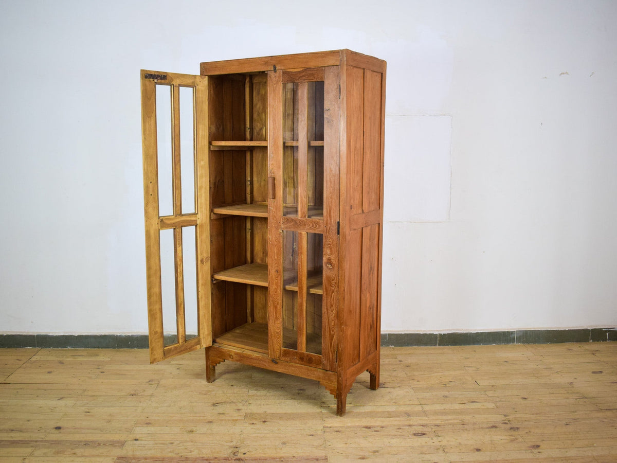Vintage Rustic Wooden Cupboard Cabinet