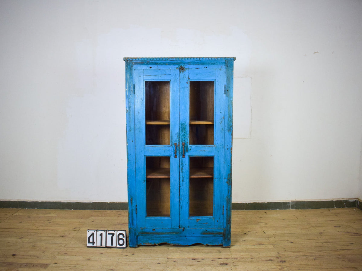 Vintage Rustic Wooden Cupboard Cabinet