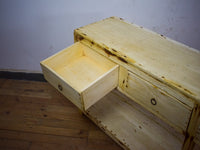 Vintage Solid Wood Rustic Sideboard Cupboard Drawers