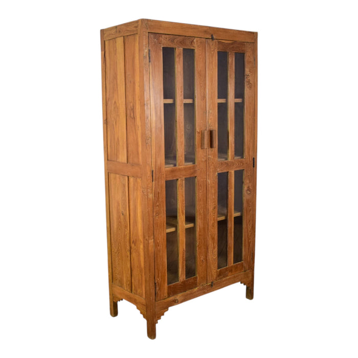 Vintage Rustic Wooden Cupboard Cabinet