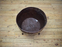 Pair of Vintage Dolly Tub Planets on Iron Stands