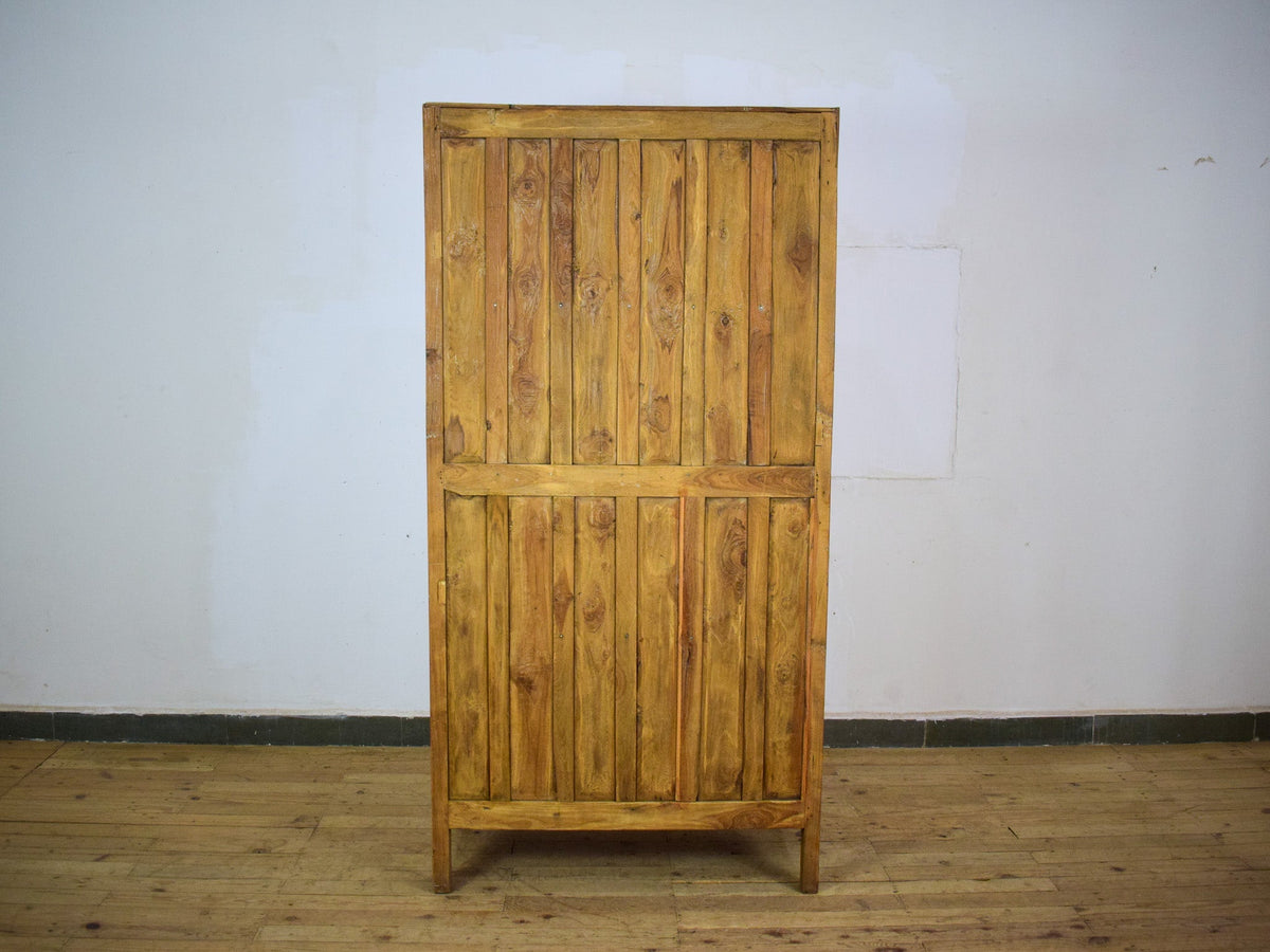 Vintage Rustic Wooden Cupboard Cabinet