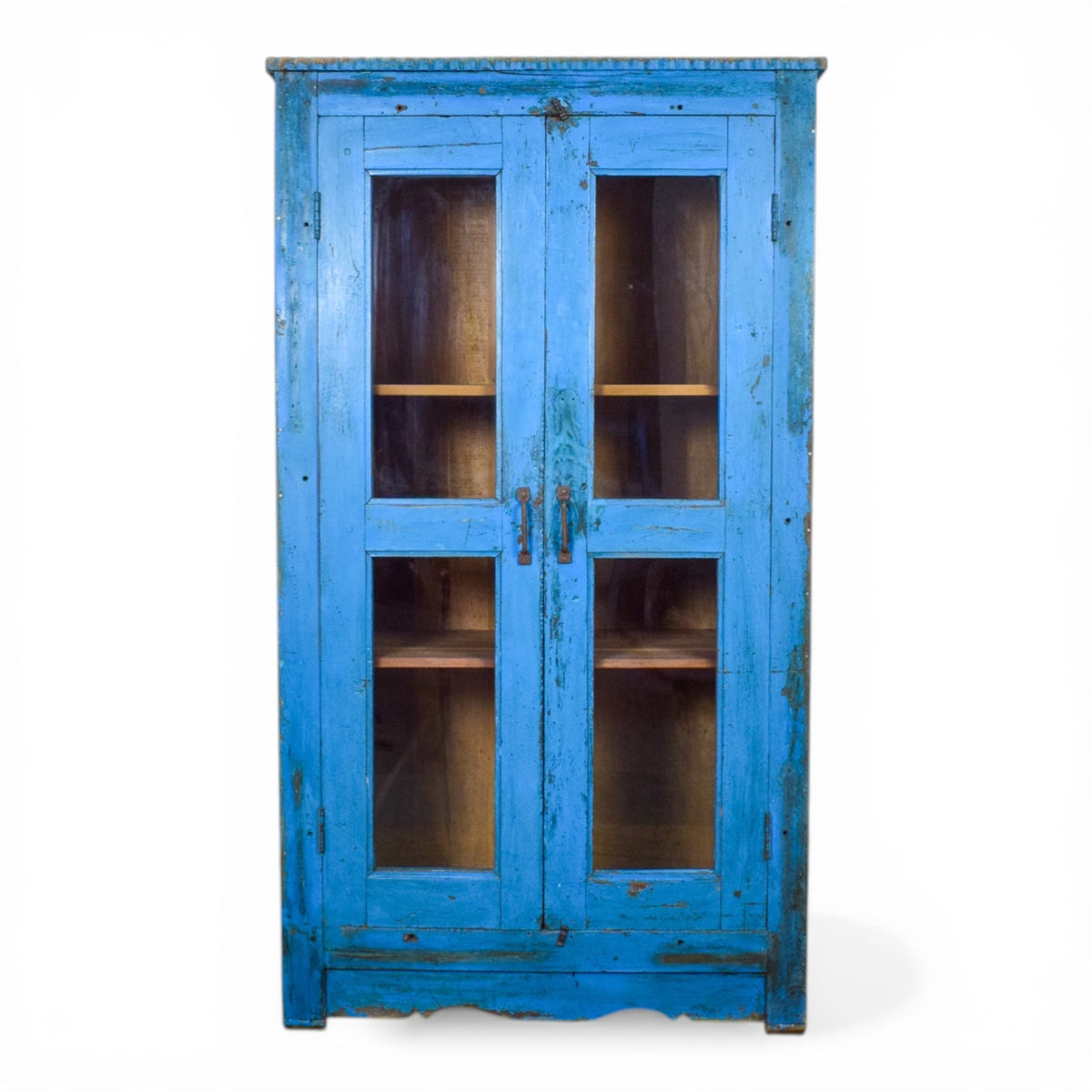Vintage Rustic Wooden Cupboard Cabinet
