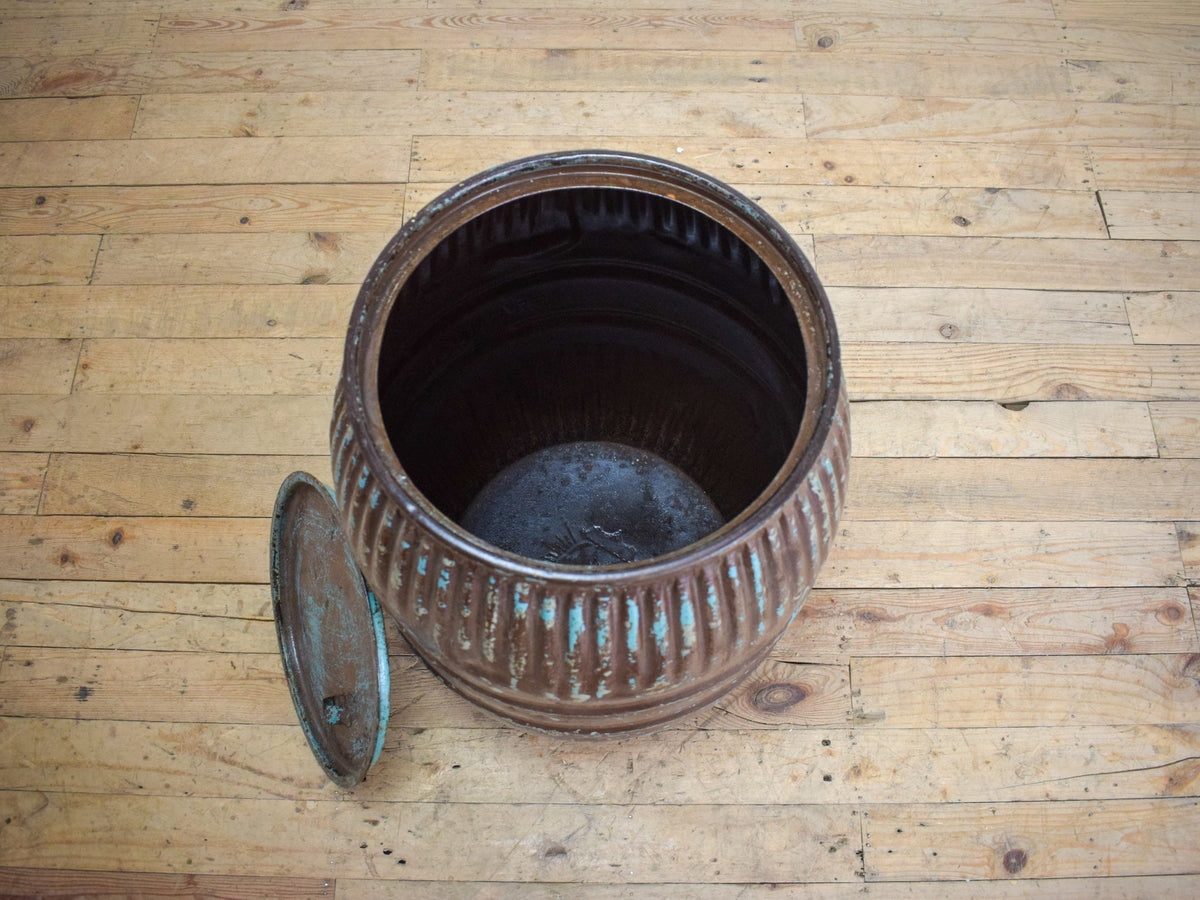 Vintage Metal Dolly Tub Planter