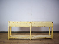 Vintage Solid Wood Rustic Sideboard Cupboard Drawers