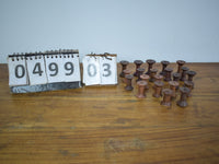Set of 100 Vintage Wooden Bobbins Bobbin Reels