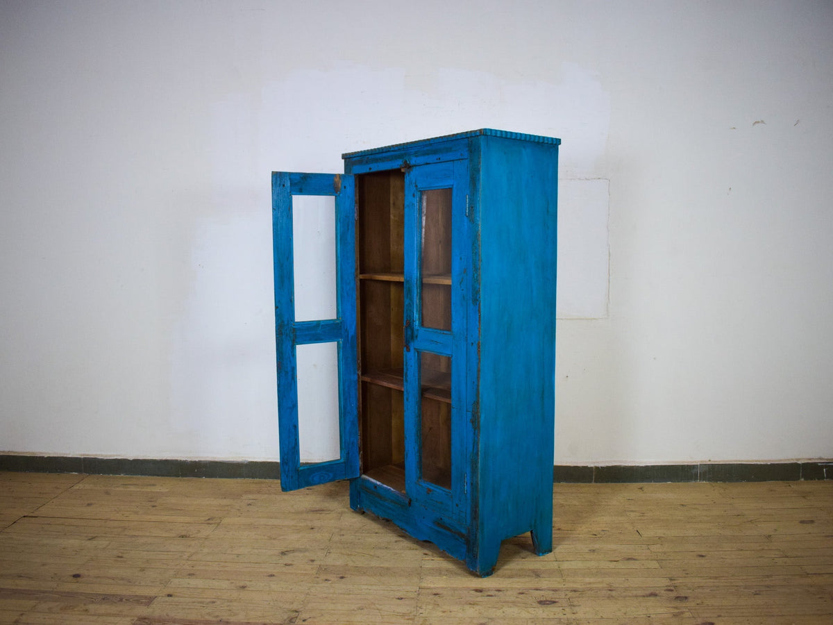 Vintage Rustic Wooden Cupboard Cabinet