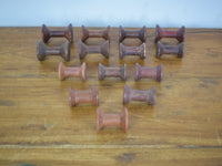 Set of 100 Vintage Wooden Bobbins Bobbin Reels
