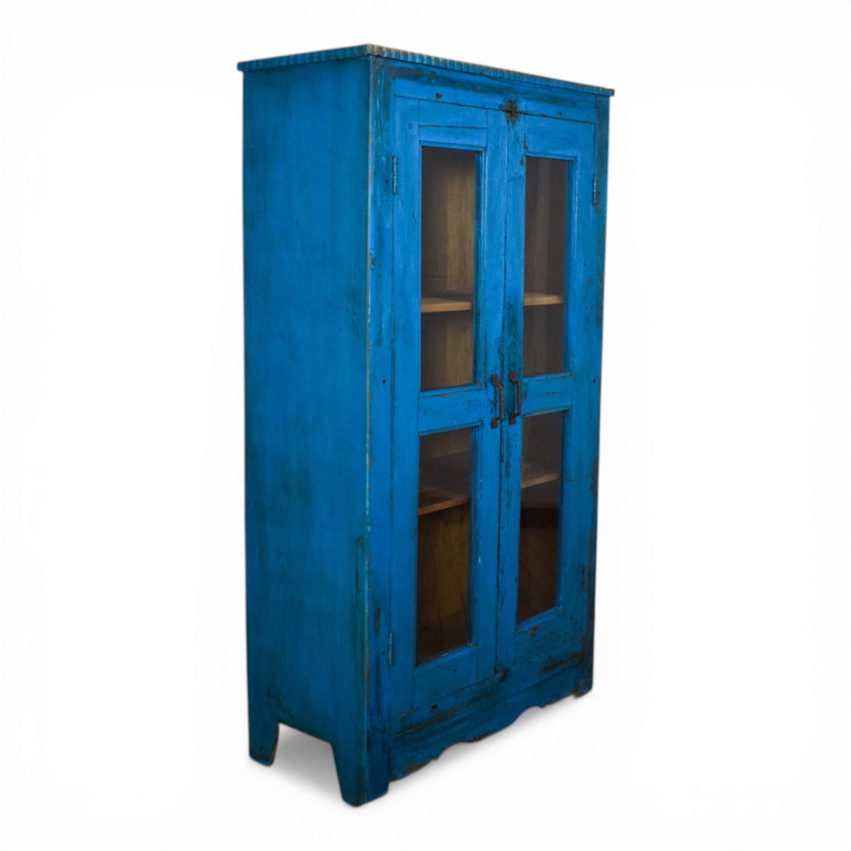 Vintage Rustic Wooden Cupboard Cabinet